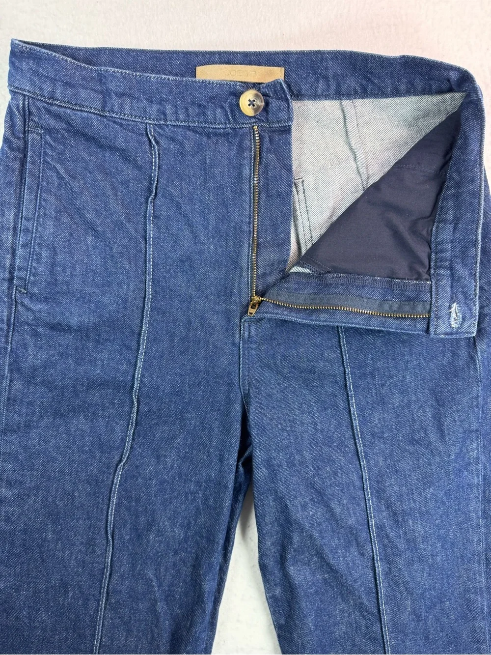 Joe’s Jeans Wide Leg Denim Trouser Pants Women’s 30 Dark Wash Cropped‎